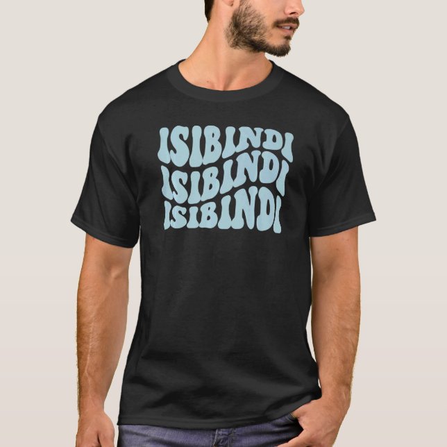Isibindi School Spirit Groovy Wavy Stil T-Shirt (Vorderseite)