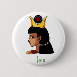 Isis Altes ägyptisches Goddess-Abzeichen Button