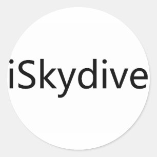 iSkydive Runder Aufkleber
