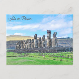 Isla de Pascua, (Osterinsel), Chile Postkarte