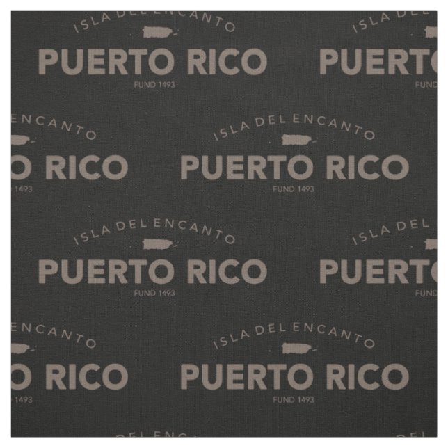 Isla Del Encanto, Puerto Rico Stoff (Muster)