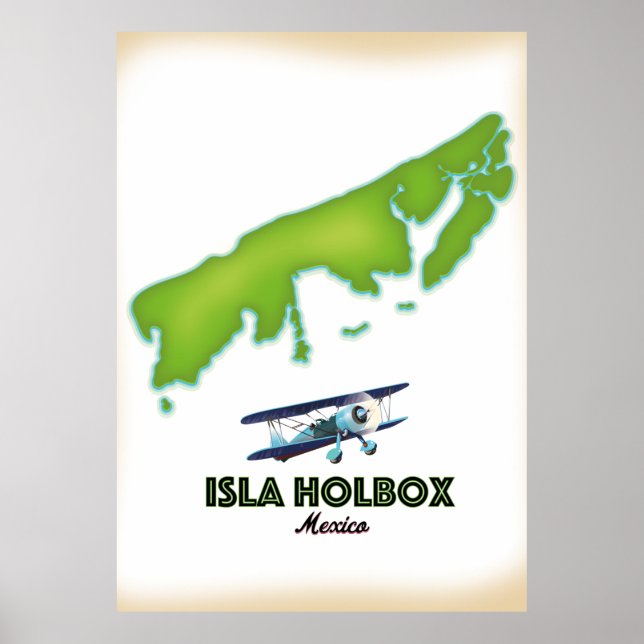 Isla Holbox Mexico Reiseplakat Poster (Vorne)