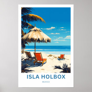 Isla Holbox Mexico Travel Print Poster
