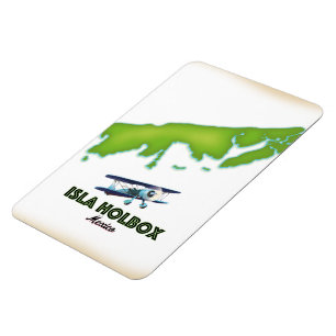 Isla Holbox Mexiko Reiseplakat Magnet