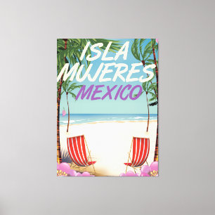 Isla Mujeres Mexico Beach Poster Leinwanddruck