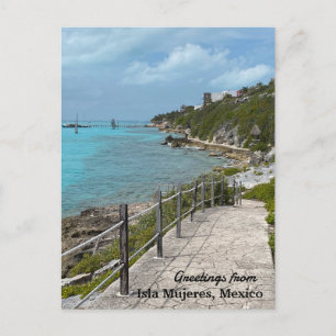 Isla Mujeres Postkarte Punta Sur Park