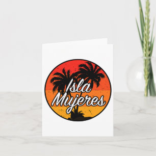 Isla Mujeres Vacation Travel Souvenir Geschenk Karte