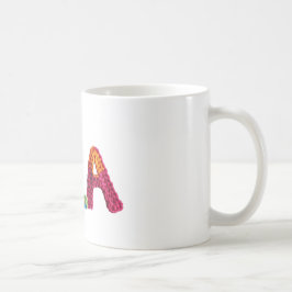 Isla Name in lebendigem Crochet-Muster Kaffeetasse