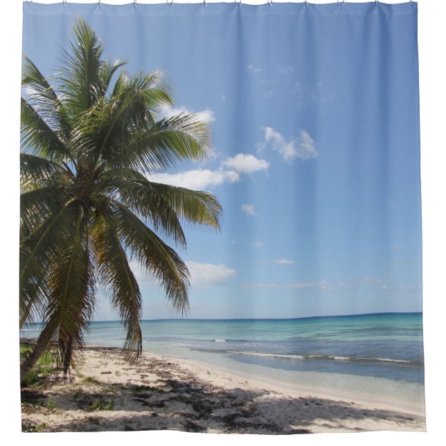Isla Saona Caribbean Paradise Beach Duschvorhang (Vorderseite)