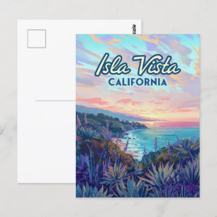 Isla Vista Kalifornien Santa Barbara Goleta Colleg Postkarte