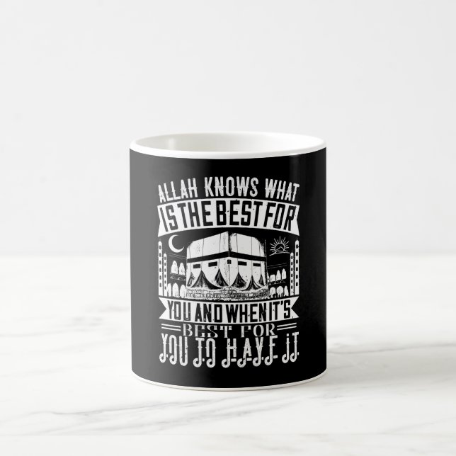 Islam - Allah weiß, was für dich am besten ist Kaffeetasse (Mittel)