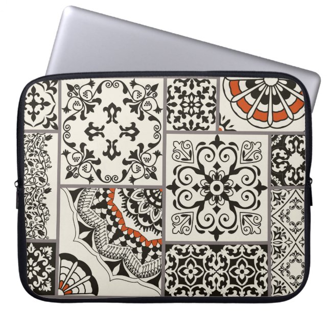 Islam Arabic Majolica Tiles Patchwork Laptopschutzhülle (Vorderseite)