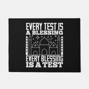 Islam - Every Test Is a Blessing Fußmatte
