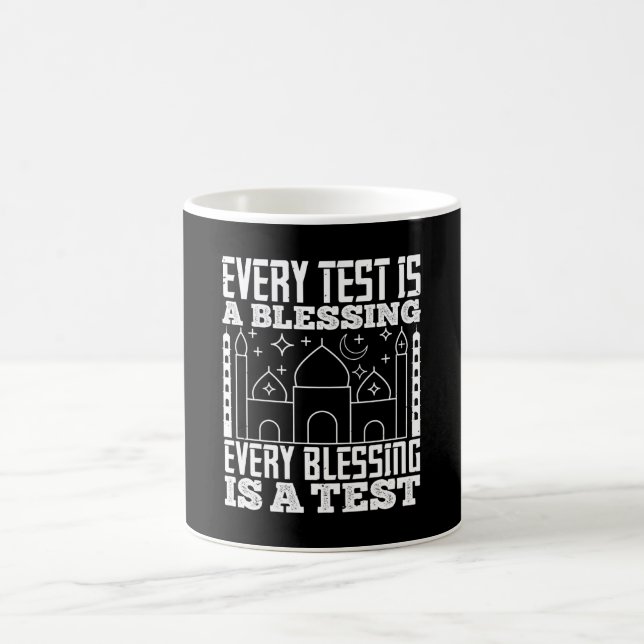 Islam - Jeder Test ist ein Segen Kaffeetasse (Mittel)