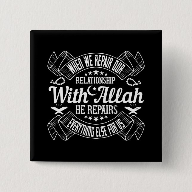 Islam - Reparatur deiner Beziehung zu Allah Button (Vorderseite)