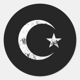 Islam-Symbol islamische islamische Zeichen für Runder Aufkleber
