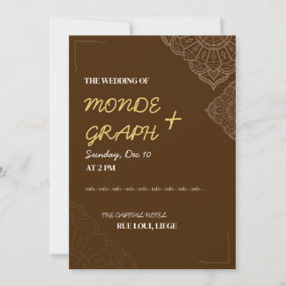 Islam Wedding Invitations Art