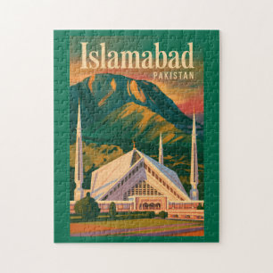 Islamabad Pakistan Faisal-Moschee Illustration