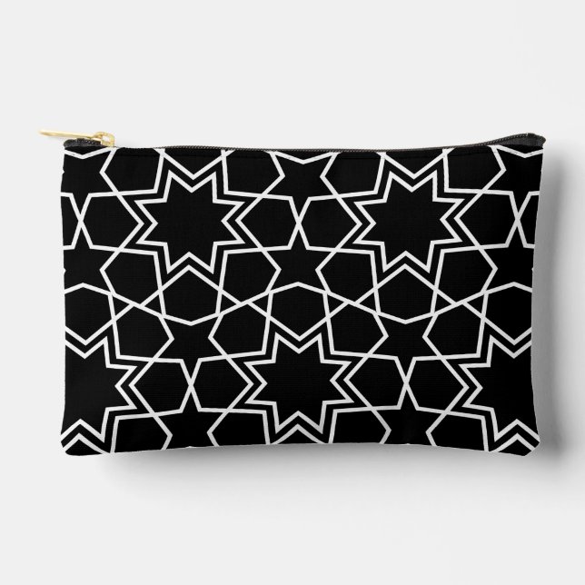 Islamic Geometric Pattern Design Arabic   Zubehörtasche (Vorderseite)