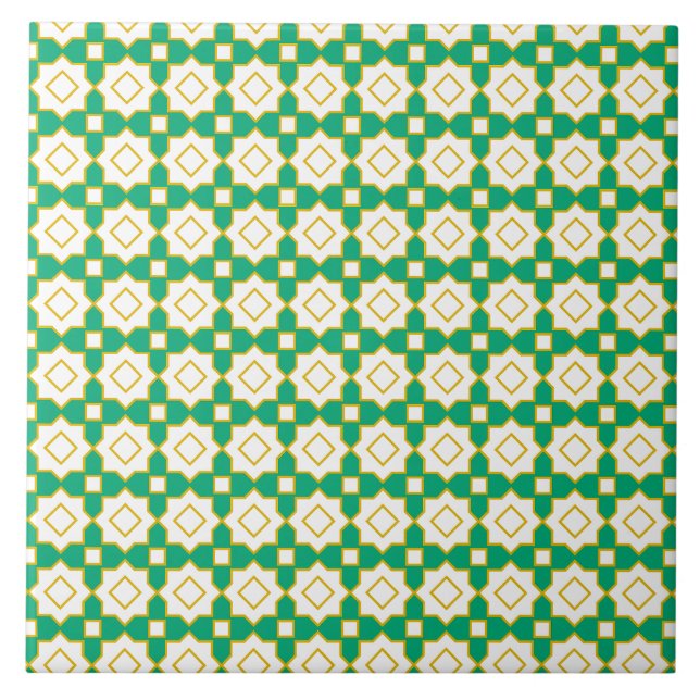 Islamic geometric pattern tile fliese (Vorderseite)