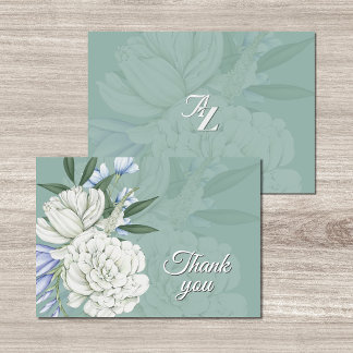 Islamic Wedding Thank You Card | Sage Green & Gold Dankeskarte