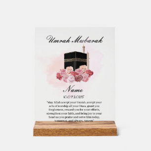 Islamique floral acrylique Moubarak de la Omra 
