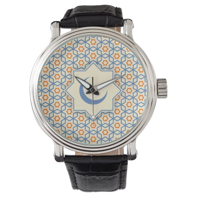 islamisch-geometrische Dekorationsmuster abs Armbanduhr (Vorderseite)