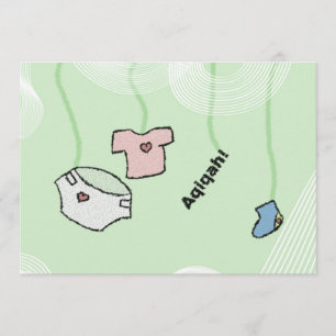 Islamische Aqiqa-Einladung - Kinderfeier Einladung