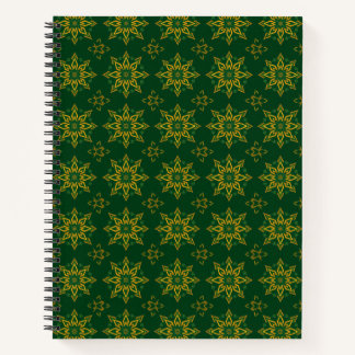 Islamische Arabeske Gold Smaragd Notizbuch