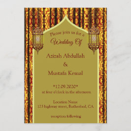 Islamische Arabische Hochzeit Einladung