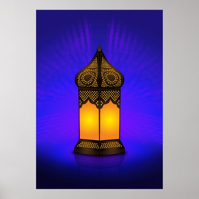 Islamische Bodenlampe Poster (Vorne)