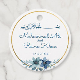 Islamische Gastgeschenk Hochzeit der Blauen und We Geschenkanhänger