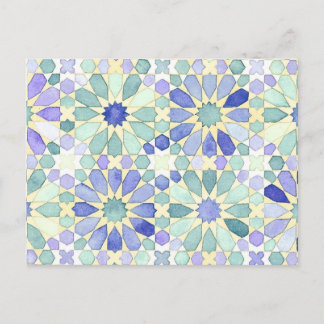 Islamische Geometriepostkarte "der süßen Ruhe" Postkarte