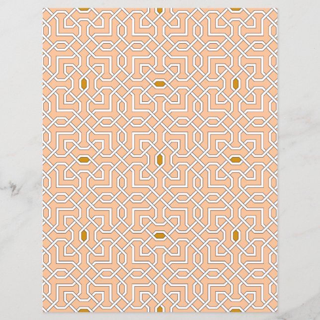 Islamische geometrische Muster Papier (Vorderseite)