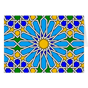 Islamische geometrische Musterkarte