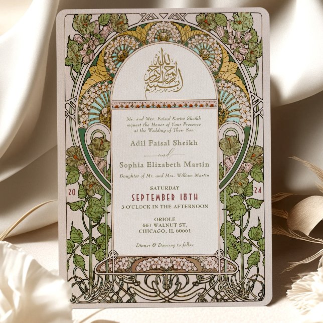 Islamische Heirat Grüne Hochzeit Ottoman Türkisch Einladung (Von Creator hochgeladen)