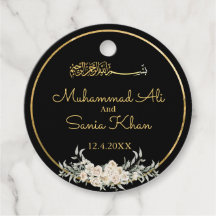 Islamische Hochzeit der Schwarzen und Golden Flora