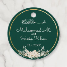 Islamische Hochzeit in Smarald und Gold