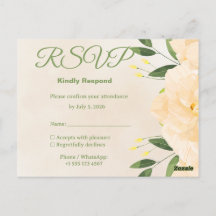 Islamische Hochzeits-RSVP-Karte | Passende Nikah-E