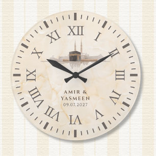 Islamische Kaaba Dekoration   Muslimisches Hochzei Große Wanduhr