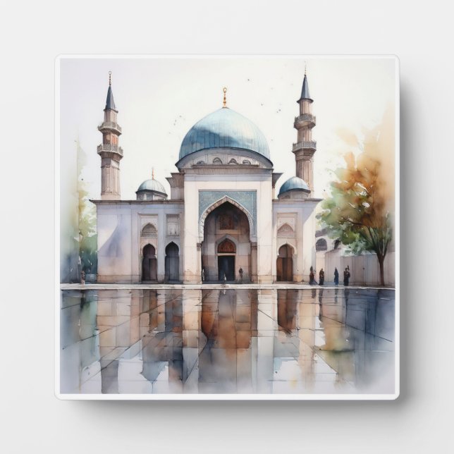 Islamische Kunstislamische Moschee Fotoplatte (Vorderseite)