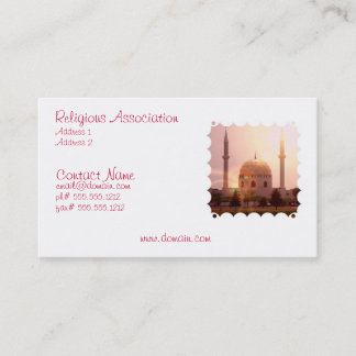 Islamische Moscheen-Visitenkarte Visitenkarte