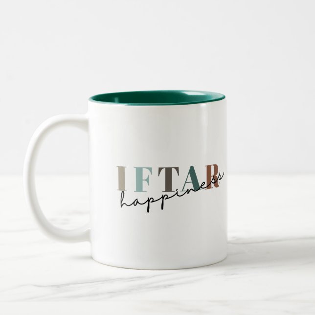 Islamische Tasse, Ramadan-Geschenk, Ramadan-Tasse Zweifarbige Tasse (Links)