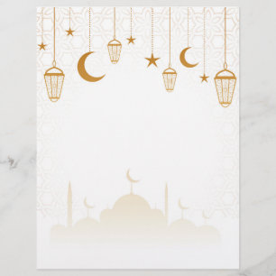 Islamischer dekorativer Hintergrund Letterhead Briefbogen