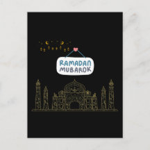 Islamischer Halbmond Ramadan Kareem Typografische 