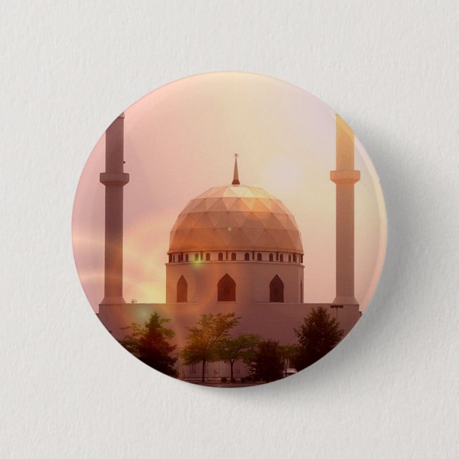 Islamischer Moscheen-Knopf Button (Vorderseite)