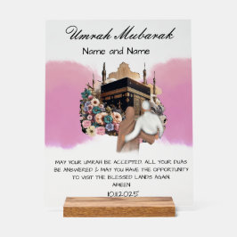 Islamischer Umrah Mubarak Acrylschild