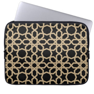 Islamisches arabisches geometrisches Musterdesign  Laptopschutzhülle