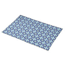 Islamisches Blau Weiß Marokkanisches Geometrisches