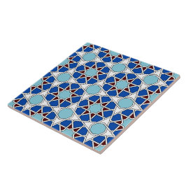 Islamisches Blaues weißes marokkanisches geometris Fliese